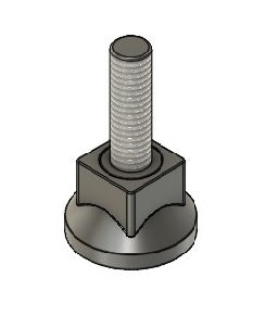 25mm Non Articulating Adjustable Foot M8 Thread