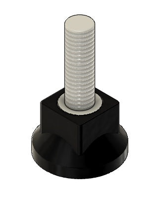 25mm Non Articulating Adjustable Foot M8 Thread