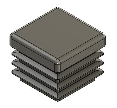 25x25mm Solid Face Tube Insert