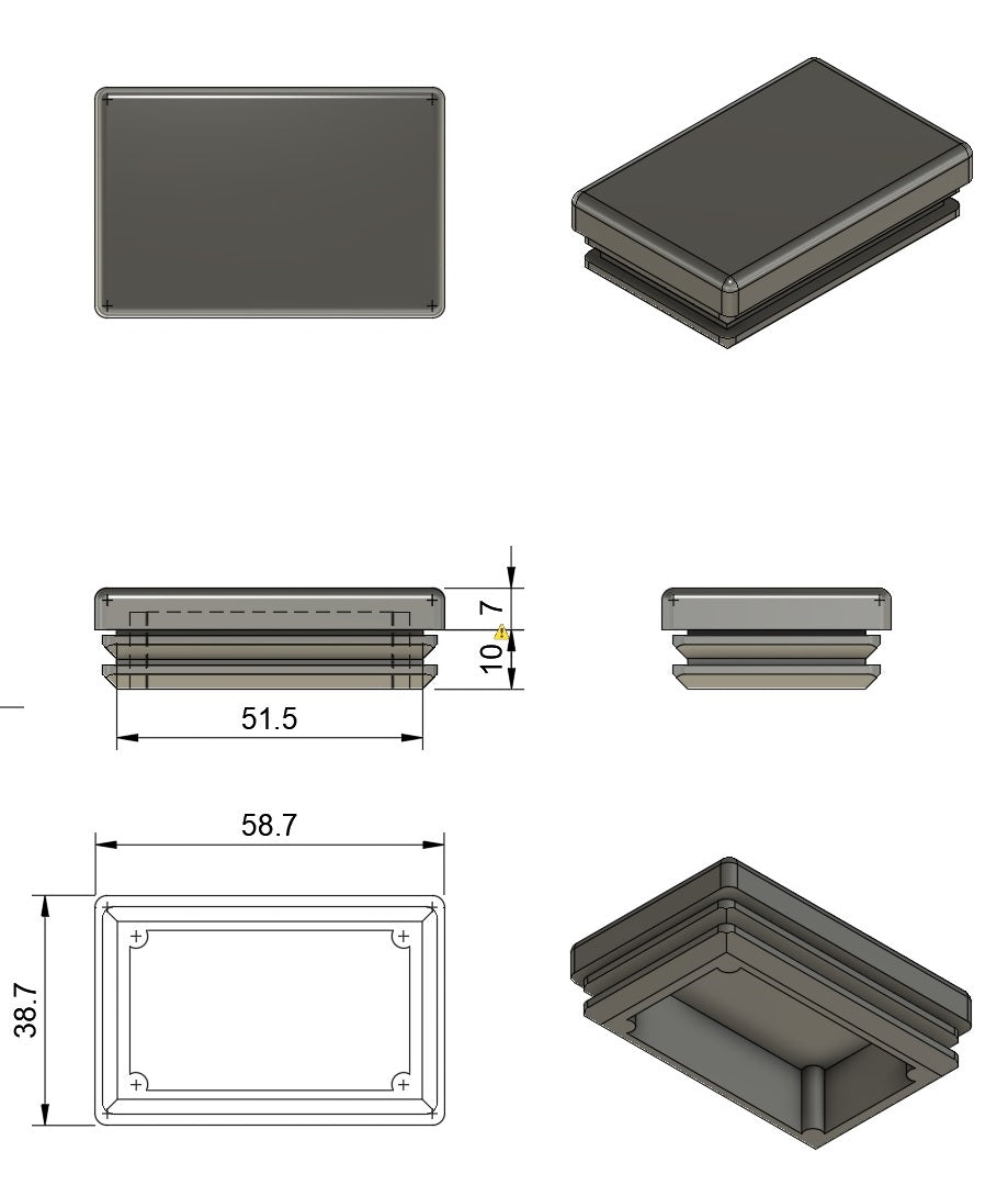 60x40mm Solid Face Insert