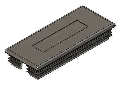 70x30mm Solid Face Tube Insert - with open sides