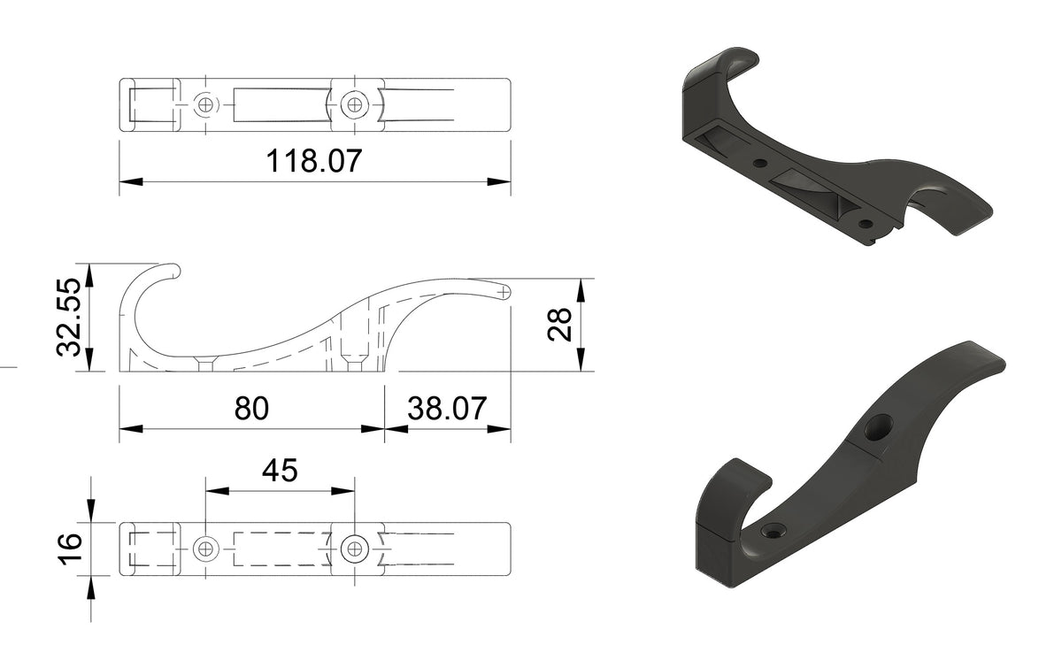 Cloakroom Hook - Classic