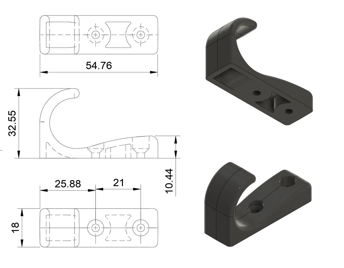 Cloakroom Hook - Single
