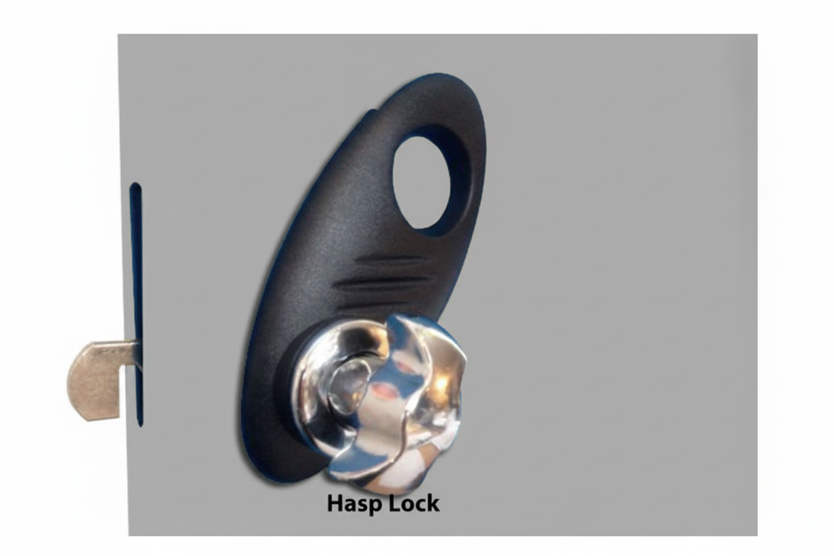 Probe Locker Hasp & Staple Oval Lock Cover