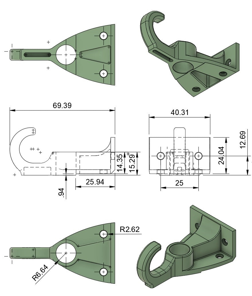 Locker Hook and Rail