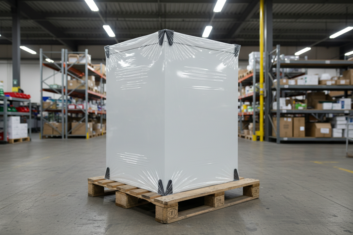 Corner Protector - Self Adhesive for Shrink Wrapping Transit Packaging