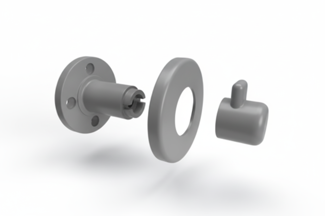 Grey Robe Hook Exploded View